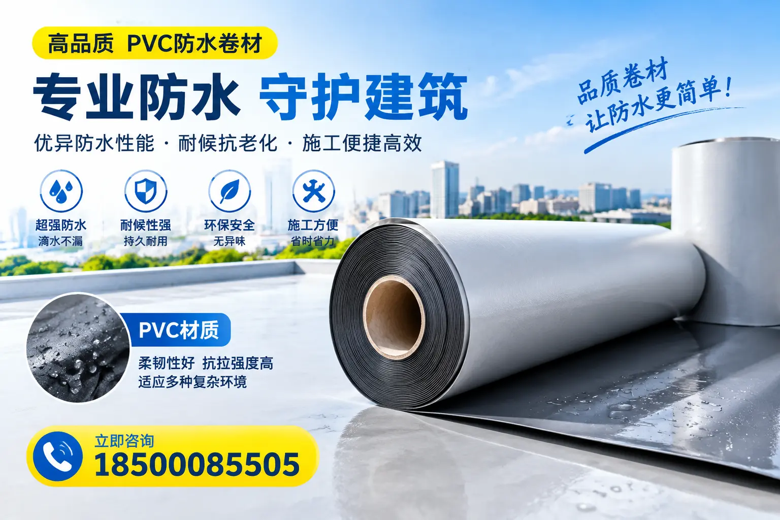 PVC防水卷材的安全性分析,达州居民需了解的知识