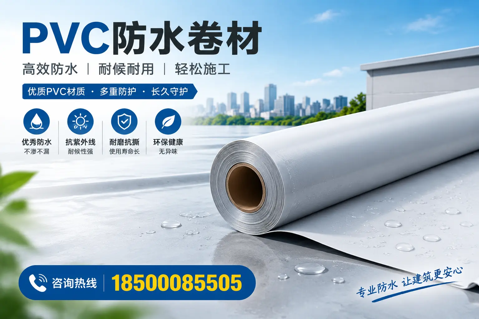 选择PVC防水卷材时需关注的技术参数，达州指南