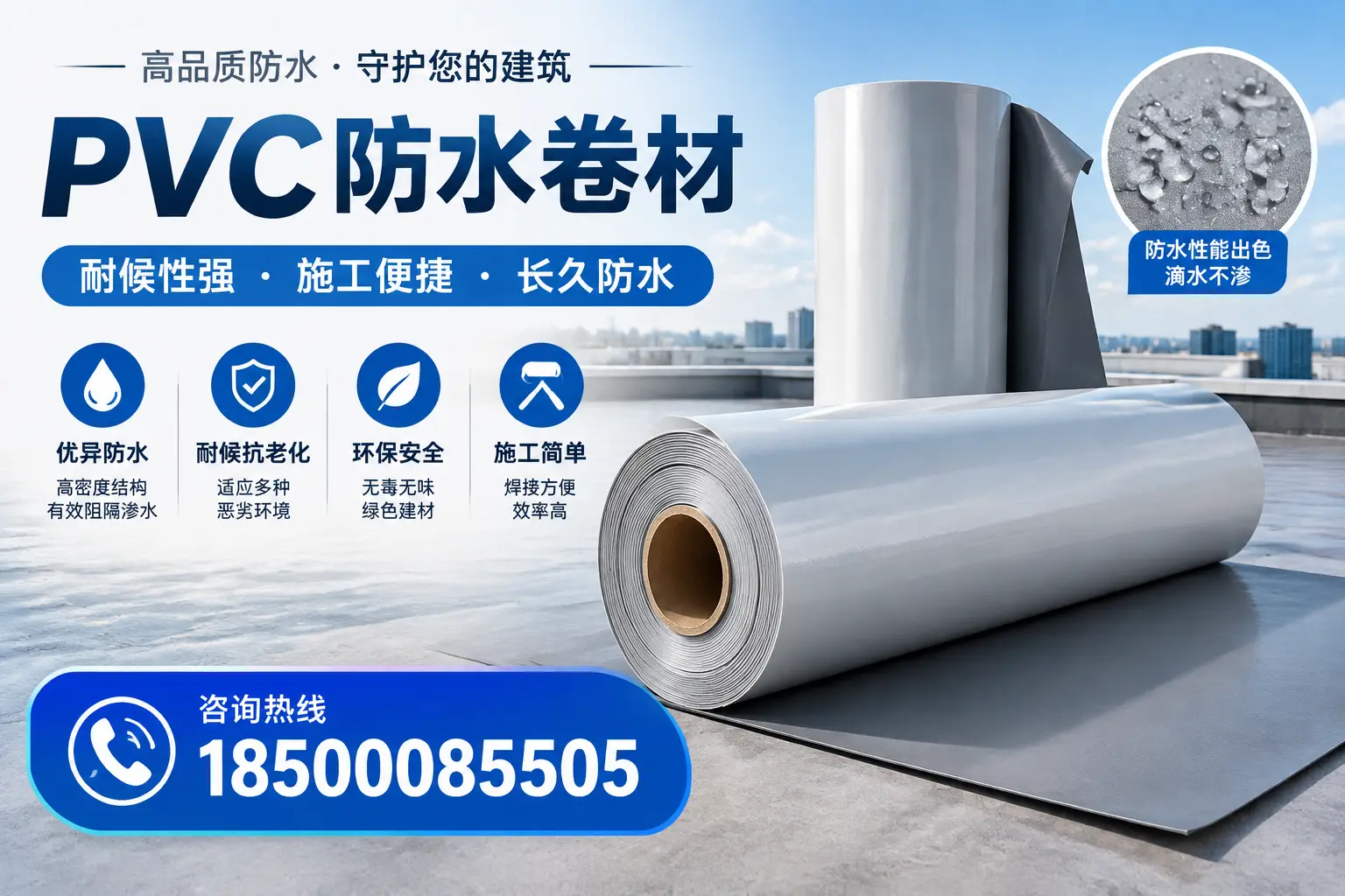 pvc防水卷材在达州的行业应用前景分析